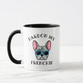 Mug Drôle Pardon mon Frenchie Blue Merle French Bulldo (Gauche)