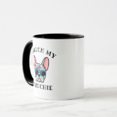 Mug Drôle Pardon mon Frenchie Blue Merle French Bulldo (Devant gauche)