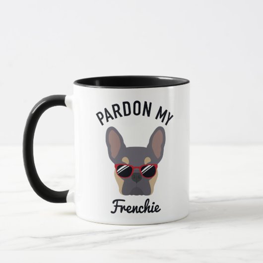 Mug Drôle Pardon mon Frenchie Lilac Tan French Bulldog (Gauche)
