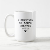 Mug Drôle parents Groom Cadeau Survived Le Mariage de (Gauche)