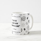Mug Drôle paroles mal entendues style années 80 (Devant droit)