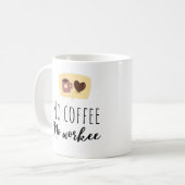 Mug Drôle Pas De Café Pas De Travailleur (Devant gauche)