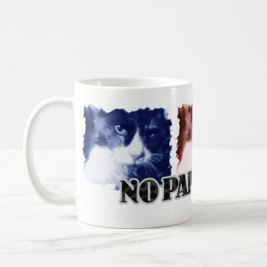 Mug Drôle Pas de Paparazzi Couleur de chat (Gauche)