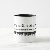 Mug drôle - Pas un matin, après-midi ou soir (Centre)