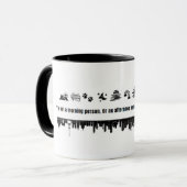 Mug drôle - Pas un matin, après-midi ou soir (Devant gauche)