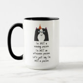 Mug Drôle pas une personne du matin (Gauche)