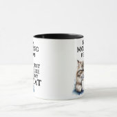 Mug Drôle pas une personne du matin Chat (Centre)