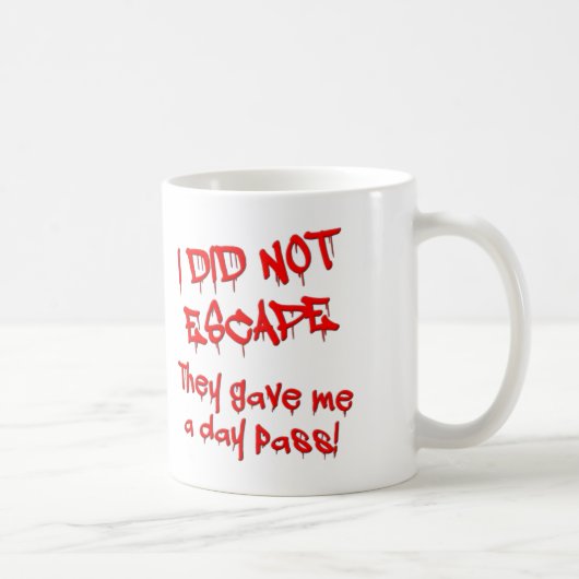 Mug drôle Pass journée (Droite)