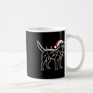 Mug Drôle Père Noël Labrador Retriever Les lumières de