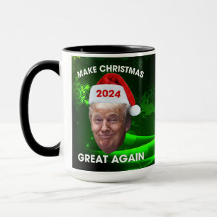 Mug Drôle Père Noël Trump 2024 Rendre Noël super 