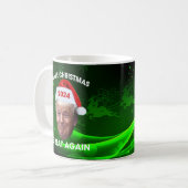Mug Drôle Père Noël Trump 2024 Rendre Noël super  (Devant gauche)