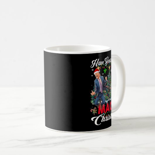 Mug Drôle Père Noël Trump S'Est Joyeux Noël (Devant droit)