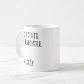 Mug Drôle Père Papa Cadeaux de la fille  (Devant gauche)