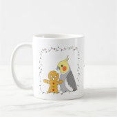 Mug Drôle Perruche Grise Normale de Noël Vacances  (Gauche)