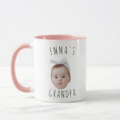 Mug Drôle personnalisé bébé photo visage (Gauche)