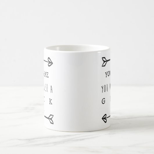 Mug drôle personnalisé - Geek (Centre)