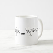 Mug drôle personnalisé me+café (Devant droit)