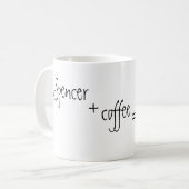 Mug drôle personnalisé me+café (Devant gauche)