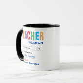 Mug Drôle personnalisé Meilleur cadeau enseignant (Devant gauche)