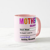 Mug Drôle personnalisé Meilleur cadeau maman (Devant droit)