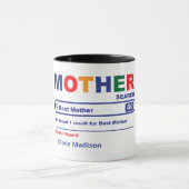 Mug Drôle personnalisé Meilleur cadeau maman (Centre)