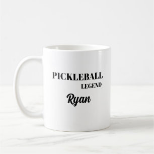 Mug Drôle personnalisé Pickleball Legend Nom cadeau