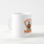 Mug Drôle Peter Peter Citrouille Halloween Squelette C (Devant gauche)