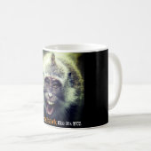 Mug Drôle photo de singe macaque (Devant droit)