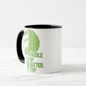 Mug Drôle Pickleball Paddle Up Butter Cup (Devant gauche)