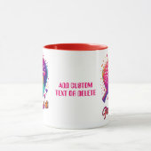 Mug Drôle Pickleball Vibrant Couleur Saint Valentin Ca (Centre)