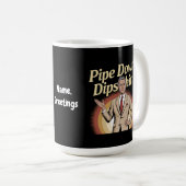 Mug Drôle Pipe Down Dip Hilarious Sarcastic Citation (Devant droit)