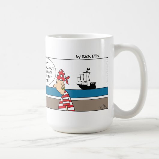 Mug Drôle Pirate de poulet (Droite)