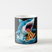 Mug drôle Pizza manger du requin (Centre)