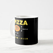 Mug Drôle Pizza Math Volume Calcul Aliments Lover (Devant gauche)