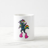 Mug Drôle Plongée Plongée Plongée Unicorn Fille Plonge (Centre)