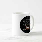 Mug Drôle Podencos Cartoon noir (Devant droit)