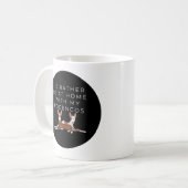Mug Drôle Podencos Cartoon noir (Devant gauche)