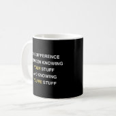 Mug Drôle Ponctuation de l'enseignant anglais Citation (Devant gauche)