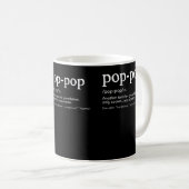 Mug Drôle pop pop pop pour grand-père cool pour la fêt (Devant droit)