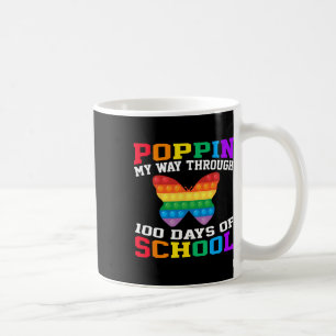 Mug Drôle Poppin Mon Chemin À Travers 100 Jours D'Écol