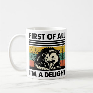 Mug Drôle Possum Citation - Tout d'abord je suis un Ca