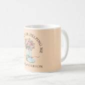 Mug Drôle pot plante "Merci pour m'aider à grandir" (Devant droit)