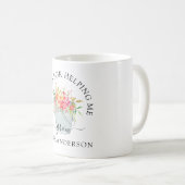 Mug Drôle pot plante "Merci pour m'aider à grandir" (Devant droit)