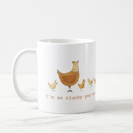 Mug Drôle Poulet de Poule Canard Mère's Day Cadeau (Gauche)