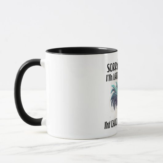 Mug Drôle poulet fou (Gauche)