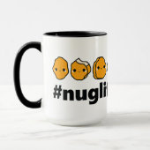 Mug drôle poulet nugget vie ajouter monogramme (Gauche)