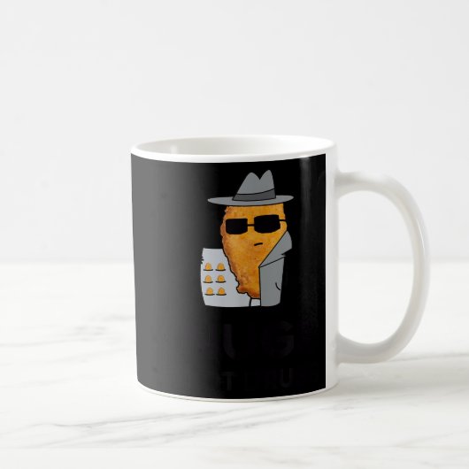 Mug Drôle Poulet Nuggets - Nutriments pas drogues (Droite)