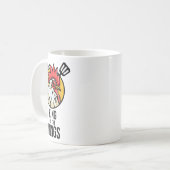 Mug Drôle poulet Roi ailes Fans Bbq Drumstick Don F (Devant gauche)