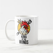 Mug Drôle poulet Roi ailes Fans Bbq Drumstick Don F (Gauche)