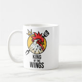 Mug Drôle poulet Roi ailes Fans Bbq Drumstick Don F (Gauche)